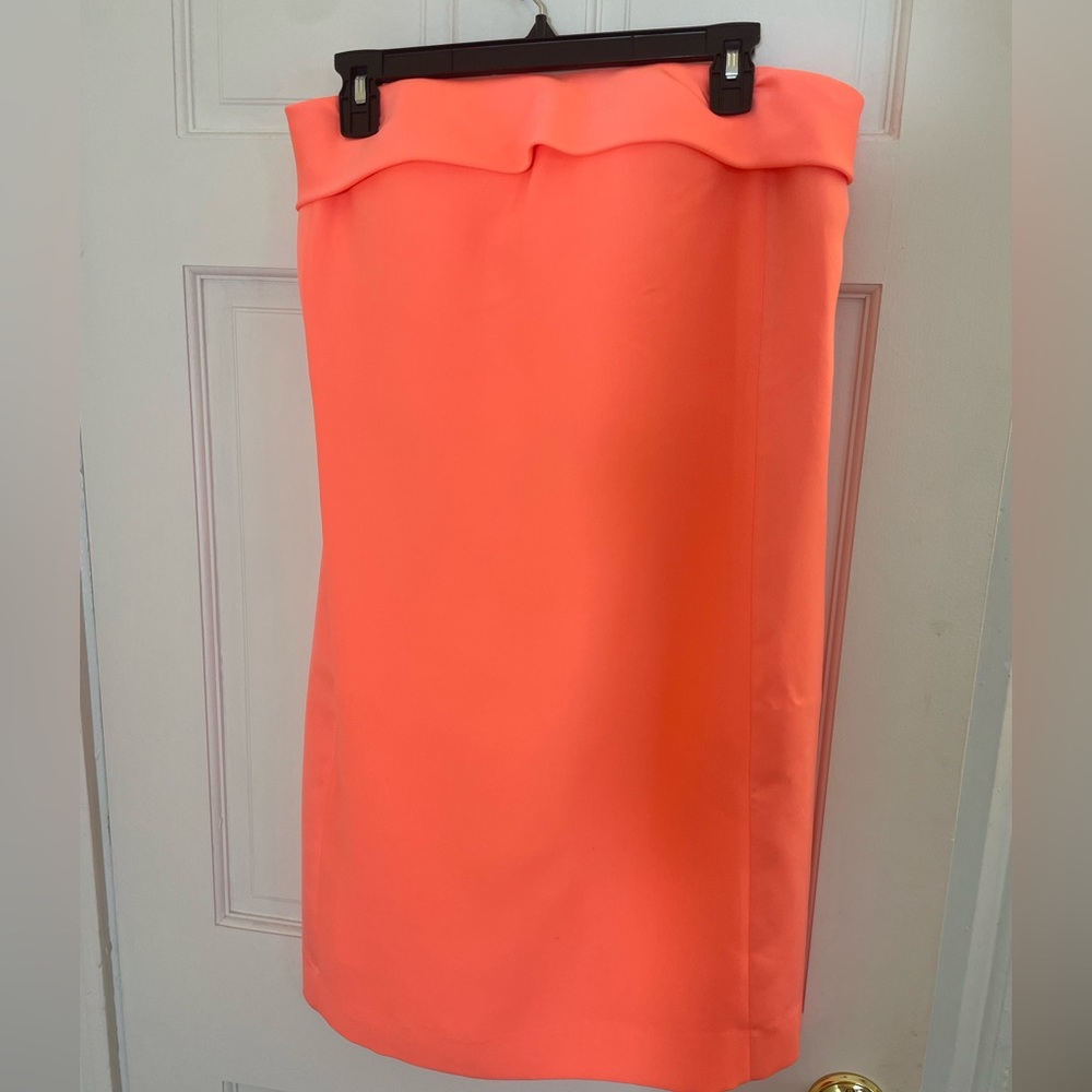 Coral/Bright Pink Tube Dress Banana Republic